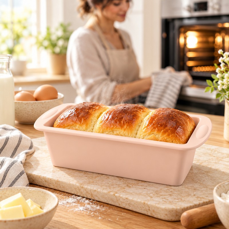 Silicone Baking Molds NonStick Rectangle Cake Pans Mini Loaf Pan