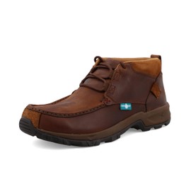 Twisted X Men's 4" Hiker Boot, Moc Toe, Dark Brown, 12 W