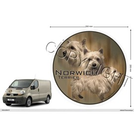 Pets-Easy.com Circular Dog Sticker 10 cm to 60 cm Norwich-Terrier 20 cm