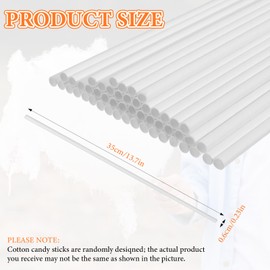 50 Pcs Cotton Candy Sticks, Cotton Candy Cones, Cottons Candys Holder Stick, Solid Color Simple Paper Straws Conesfor Birthday Wedding Party Candys Making