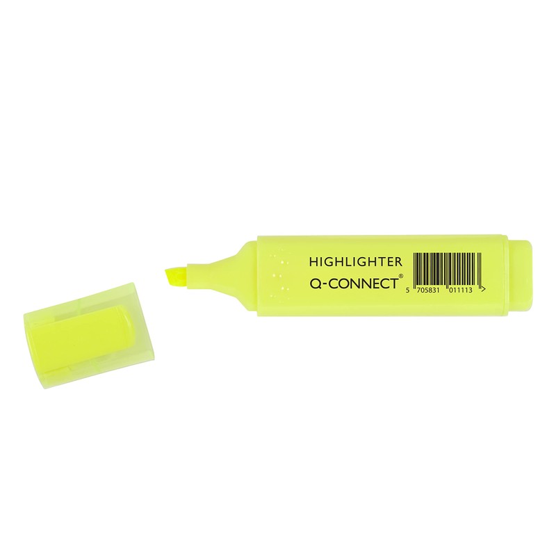 Q-Connect Yellow Highlighter Pen (Pack of 10)