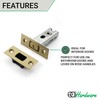 EAI Tubular Deadbolt for Bathroom | 64mm Case 44mm Backset