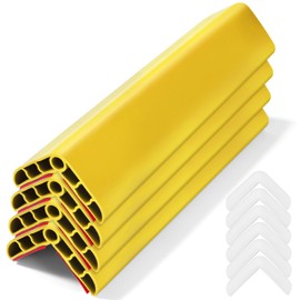Wall Corner Edge Protector 4 Pack,1.57x1.57x23.62x0.28 inch Soft Baby Proof Corner Guards for Sharp Edges, Self-Adhesive Corner Protectors for Home, Kindergarten,Thickness-7mm(0.28 in)