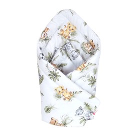 Babylux Swaddling Blanket Baby Squirrel 75 x 75 cm Baby Newborn First Equipment (124th Africa Animals)