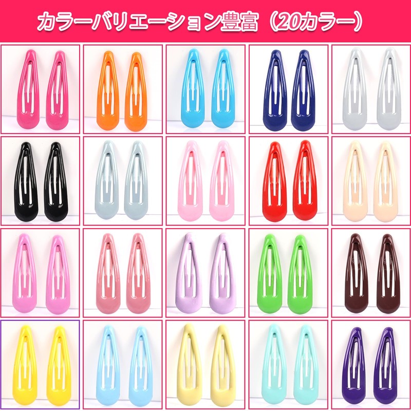 女の子 ヘアアクセサリー 子供用 髪飾り 髪留め ヘアクリップ 子供 ヘアピン パッチンピン 40点