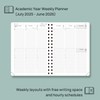 POPRUN Academic Planner 2025-2026 (July 2025-June 2026), Daily Weekly and