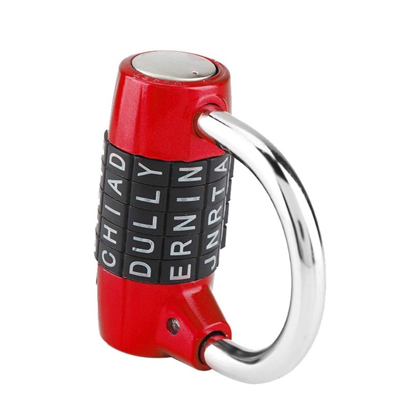 5 Digit Combination Padlock 5 Letter Word Lock Security Password