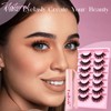 Fadlash Half Eyelashes Kit 3 Pieces, Half Eyelashes Wispy Cat