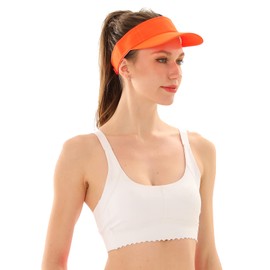 MK MATT KEELY Sun Visor Hat Sports Adjustable Baseball Cap with Outdoor UV Protection for Women Men Orange