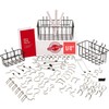 Extra Thick 60pcs Pegboard Accessories Organizer Kit | 1/4 Inch
