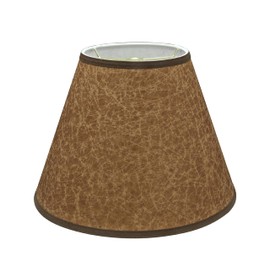 Aspen Creative 32622 Transitional Empire Shape Spider Construction Lamp Shade in Cider Brown, 6" Top x 12" Bottom x 9" Slant Height