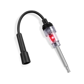 JUSTTOP Inline Spark Plug Tester, Heat Resistant Plug Engine Ignition Tester, Pick Up Coil Armature Diagnostic Detector Tool for Car Lawnmower Internal & External Engines, Car Accessories