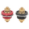 2 Pcs 3/8in Thru Panel Battery Terminal Connector 250A Positive