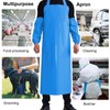 ELEBOX Waterproof Oil Proof Bib Apron Utility Apron Chemical Resistant