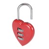 uxcell 3 Digit Combination Padlock, 3mm Shackle, Zinc Alloy Lock