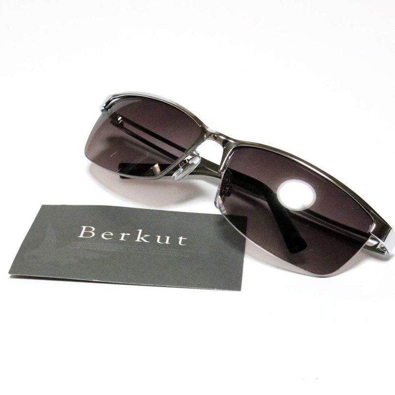 Berkut Fashion Sunglasses, Lightweight, Fatigue Resistant, Eye-friendly Lenses, Silver x