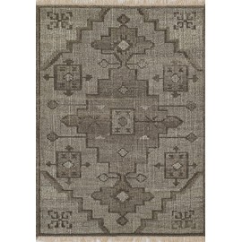Momeni Bristol Wool and Cotton Hand Woven Traditional Indoor Area Rug, Natural, 2' X 3'