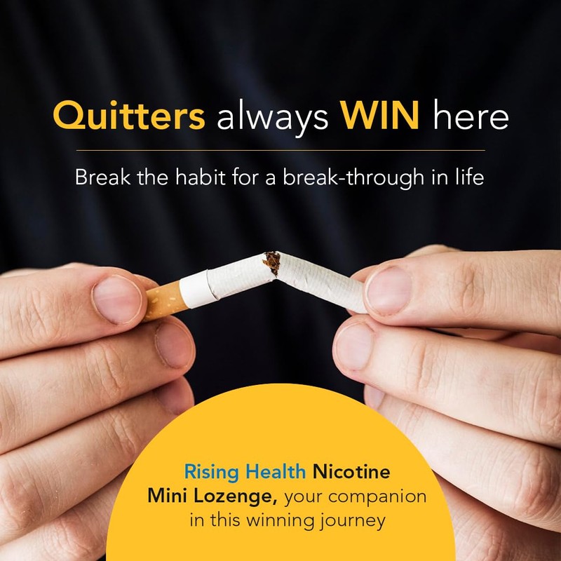 Rising Health Nicotine Mini Lozenge, Reduce Cravings and Stop Smoking