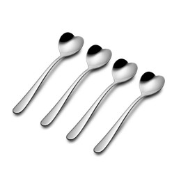 Alessi - Teaspoon - Heart-Shaped - Heart - Stainless Steel - Set of 4