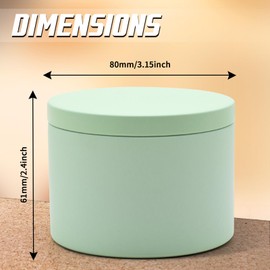 YJHSS Candle Tins 8oz, 24-Pack Premium Matte Green Candle Jars for Making Candles, Empty Candle Tins with Lids, Bulk 8 oz Candle Containers Candle Vessels for Making Candles - Green