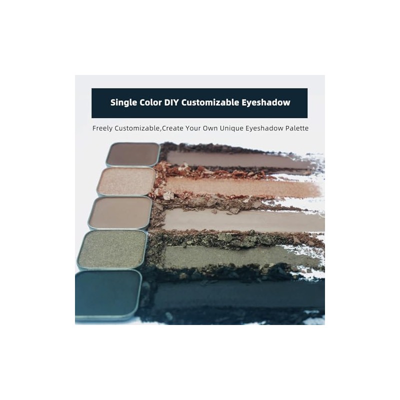 Fillwie Magnetic Single Matte Eyeshadow with Metal Pan, Eyeliner Powder