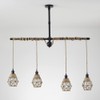 Metal Cage Handcrafted Woven Lampshade in Natural Neutral Jute Rope