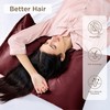 Bedsure Satin Pillowcase for Hair and Skin Standard - Burgundy