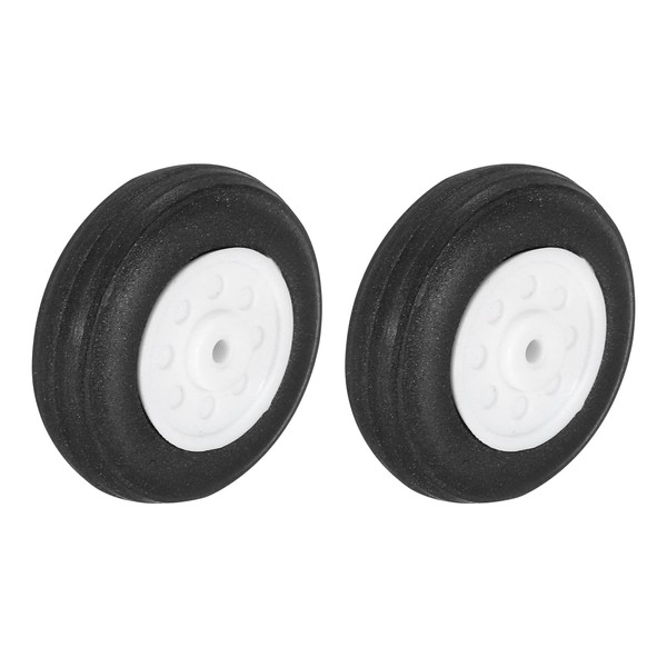 sourcing map 2 Pcs RC Airplane Wheels, 1 Inch OD