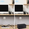 Cable Management Box, 3 Pack Cord Organizer Boxes with 33