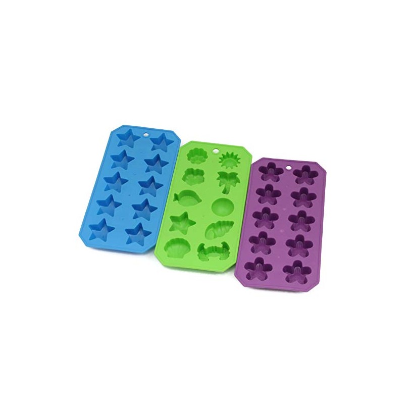 Chef Craft Select Shapes Ice Cube Tray, 8.75 inch, Color/Shapes