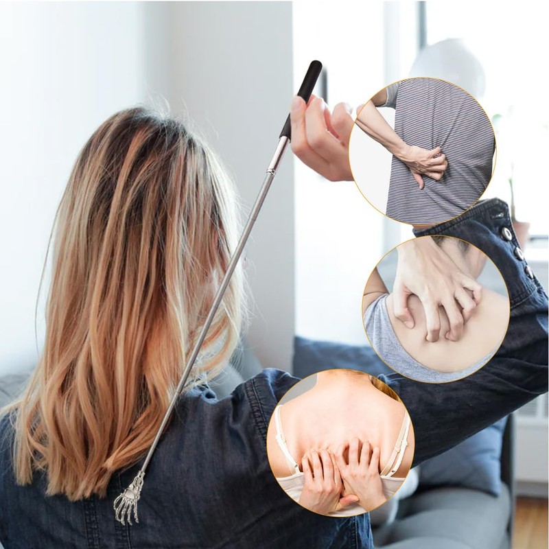 OUDQFCJ Pack of 2 Back Scratchers Telescopic Scratcher Back Scratcher