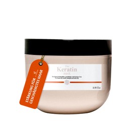 La WERIES Keratin Hair Mask 500 ml - Deep Repair & Strengthening for Damaged Hair - Intensive Care for Chemically Treated & Damaged Hair - Silky Shine & Elasticity