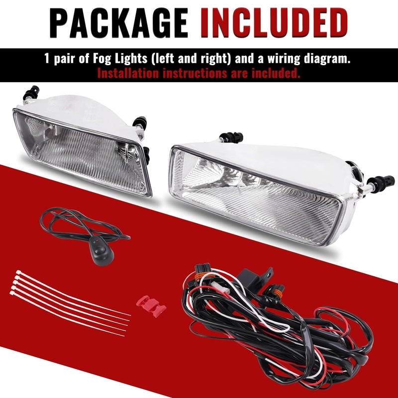HECASA Fog Light Pair Compatible with 2006-2010 Ford Explorer/Explorer Sport