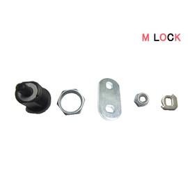 M LOCK 2PCS Tubular Cam Lock 1 1/2" *BLACK* Toolbox Cabinet Drawer 2400BXXL-BK