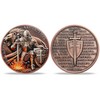 ACGZQY Lion and Knight Coin - Christian Challenge Coin -