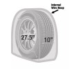 LAUCO Canvas Wheel Tire Covers Set of 4 Suitable for