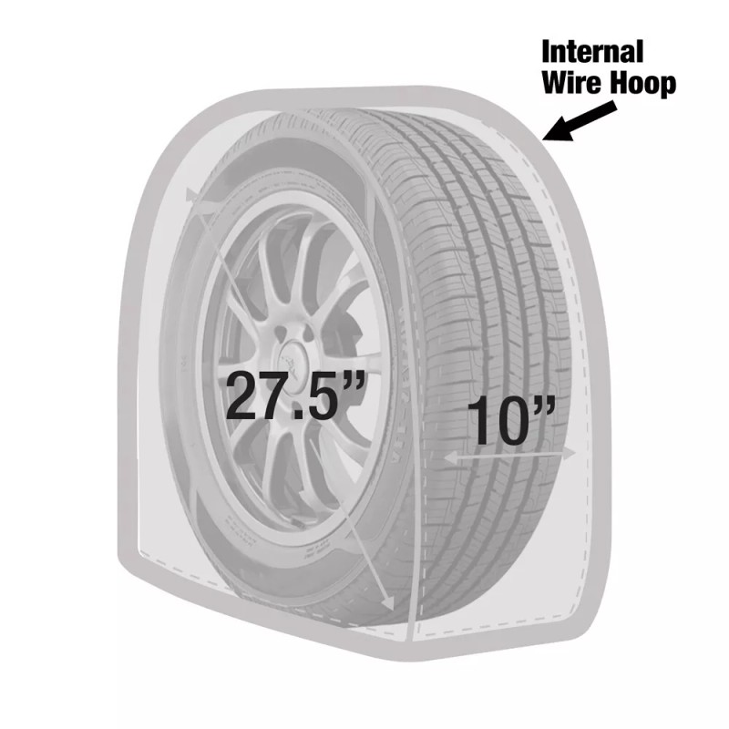 LAUCO Canvas Wheel Tire Covers Set of 4 Suitable for