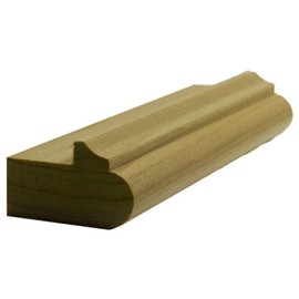 EWLR12 Kitchen Cabinet Light Rail 1-3/8" Wide x 7/8" Trim. Unfinished, Red Oak, 42"