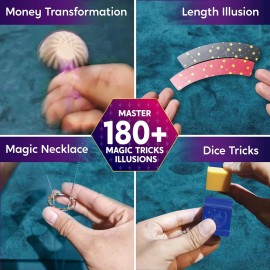 Klever Kits 180+ Magic Set- My First Magic Trick Kit- Amazing Magician