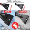 FOVAL 27" Ice Scraper Snow Brush (3 Pack), Wider Snow