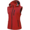 CREATMO US Women's Windproof Lightweight Golf Vest Outerwear With Pockets Versatile Active Vest For Running Hiking SportsRed S