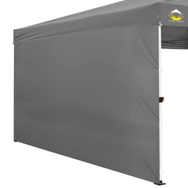 CROWN SHADES SunWall Silver Coated for 12x12 Pop up Canopy Tent, 1 Pack Sidewall Only with Silver Coating (1 Pack, Grey)
