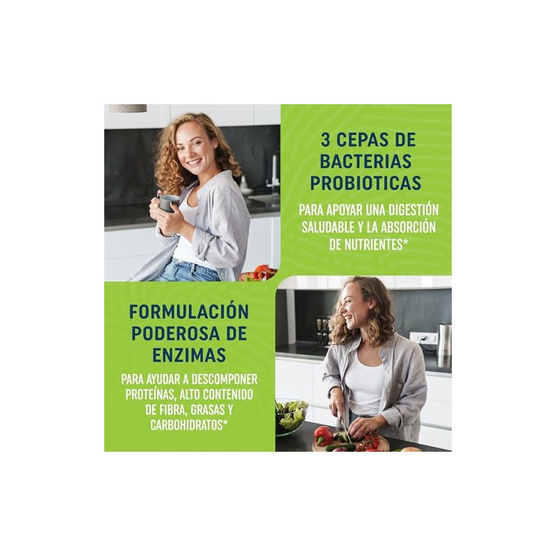 MAV Nutrition Enzimas Digestivas con Probióticos, 60 Cápsulas