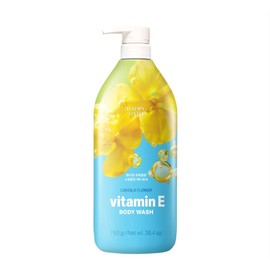 Happy Bath Canola Flower Vitamin E Body Wash, 3 bottles, 750g / 해피바스 유채꽃 비타민E 바디워시, 3개, 750g
