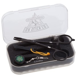 Dr. Slick Nipper, Reel & SNH55B 5-1/2" Black Scissor Clamp in Small Fly Box