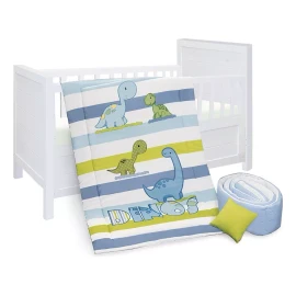BabyBaby Edredón Para Cuna Cama Corral 4 Piezas Mod Dinos