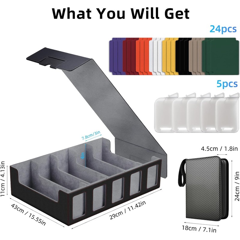 3900+ Trading Card Storage Box - 5-Row Bulk Sports Card