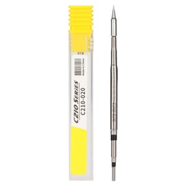 Soldering Iron Tip,Universal Soldering Iron Tips C210‑020 Straight Tip for T210 T26 Soldering Station Handle Welding Consumables Tool,Stainless Steel Housing