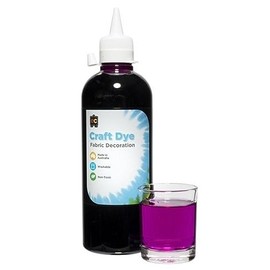 Educational Colours Craft Dye for Fabric Decoration 500 ml, Purple