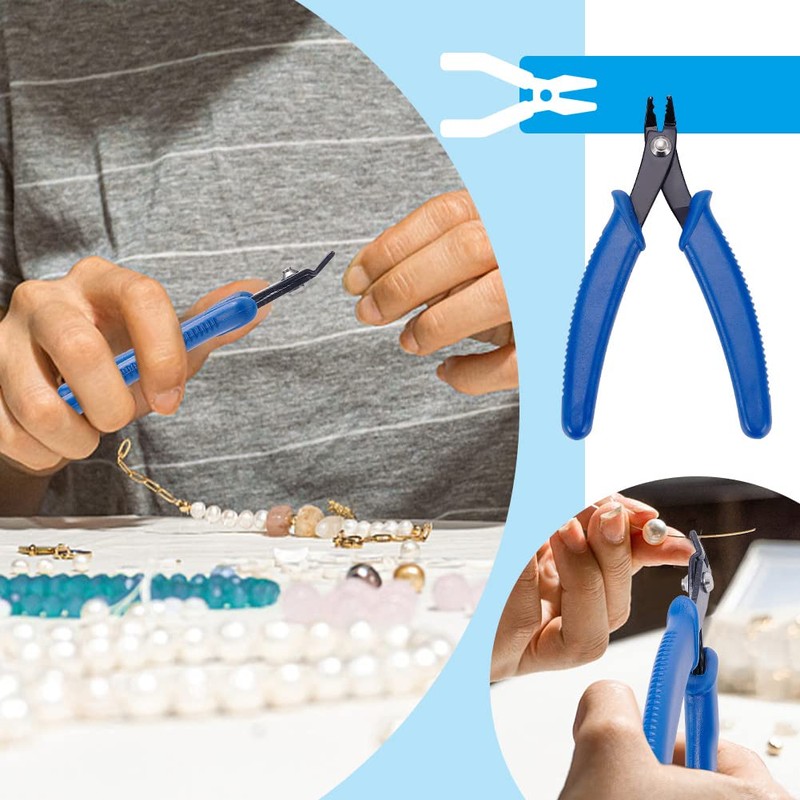 PandaHall Elite 1 Set 45# Steel Jewelry Tools Crimping Crimper